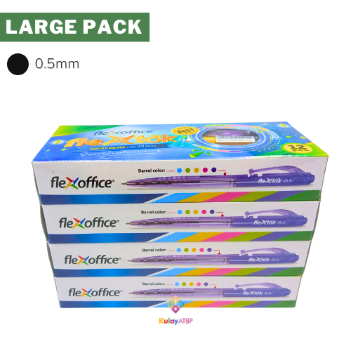 Large Pack - 4 Boxes (12s) - FLEXTOK Retractable Pen, 0.7mm