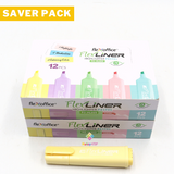 Saver Pack - 2 boxes (12s) - FlexOffice Highliner Pastel Colors (HL09)