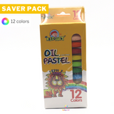 Saver Pack - 3 boxes - Kid Art Oil Pastel, Thick Size