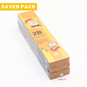 Saver Pack - 3 Boxes (12s) - Kid Art 2B Pencil with Free Sharpener