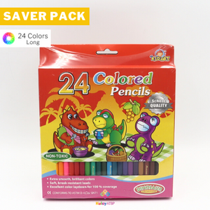 Saver Pack - 3 Boxes (24s) - Kid Art Colored Pencils, Long, 24 colors