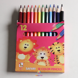 Saver Pack - 6 Boxes (12s) - Hi Safari Colored Pencils, Short, 12 colors