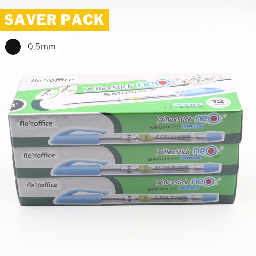 Saver Pack - 3 Boxes (12s) - FlexStick NEO Smooth Ink Pen