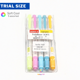 DONG-A Twinliner Soft, Assorted Pastel, 5-Color Pack