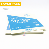 Saver Pack - 6 packs (10s) - Sticker Paper, Veco Brand, A4, 10s sheets