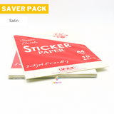 Saver Pack - 6 packs (10s) - Sticker Paper, Veco Brand, A4, 10s sheets