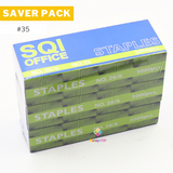 Saver Pack - 3 Boxes (5000s) - SQI Staplewire No. 35