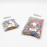 Metal Paper Clips, 28mm, 300s per OPP pack, Assorted Colors