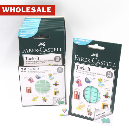 Small Carton - 25 pads (90s) - Faber Castell Tack-It, Reusable Adhesive, 50g