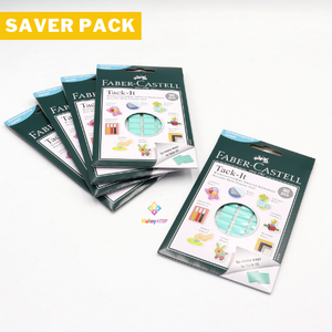 Saver Pack - 5 pads (90s) - Faber Castell Tack-It, Reusable Adhesive, 50g