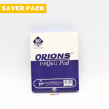 Saver Pack - 3pcs - Orions Quiz Pad, 1/4, 80 leaves, 100mm x 125mm